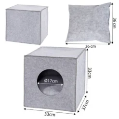 Lionto Katzenhöhle Aus Filz + Kissen - Regalhöhle Hellgrau -Angebote Pet Freude Store 0036ad3586b9e5b8aa1bb1f52a56e5965826010c 1657087 de DE 2b68111a4f546f7cced3383cb08d3c588e71ff66KPpA0Q