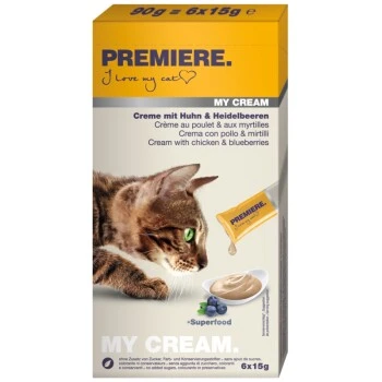 PREMIERE My Cream 11x6x15g Huhn & Heidelbeeren 1 PREMIERE My Cream 11x6x15g Huhn & Heidelbeeren