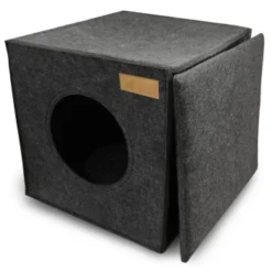 KaraLuna Katzenhöhle Aus Filz Fürs Regal Dunkelgrau