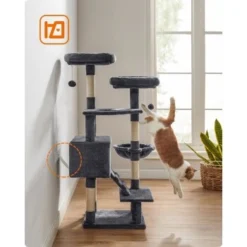 FEANDREA Katzenbaum 142cm Hellgrau Dunkelgrau -Angebote Pet Freude Store ea65827c52d659cf240859e91f5141b2e6310169 1483569 de DE c315341984f3e03596064a67a63f72b8bf596c9aHy9JmX