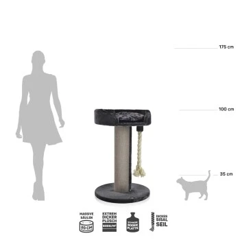 Wagner Canadian Cat Company Kratzbaum Lounge Ontario Grau 2 Wagner Canadian Cat Company Kratzbaum Lounge Ontario Grau – Bild 2