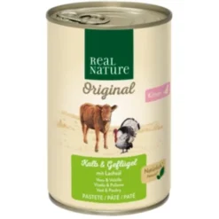 REAL NATURE Kitten Kalb & Geflügel Mit Lachsöl 6x400 G