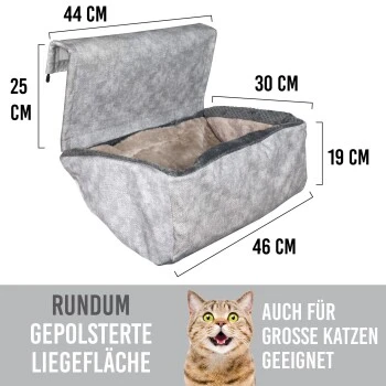 KaraLuna Heizungsbett Für Katzen Hellgrau 3 KaraLuna Heizungsbett Für Katzen Hellgrau – Bild 3